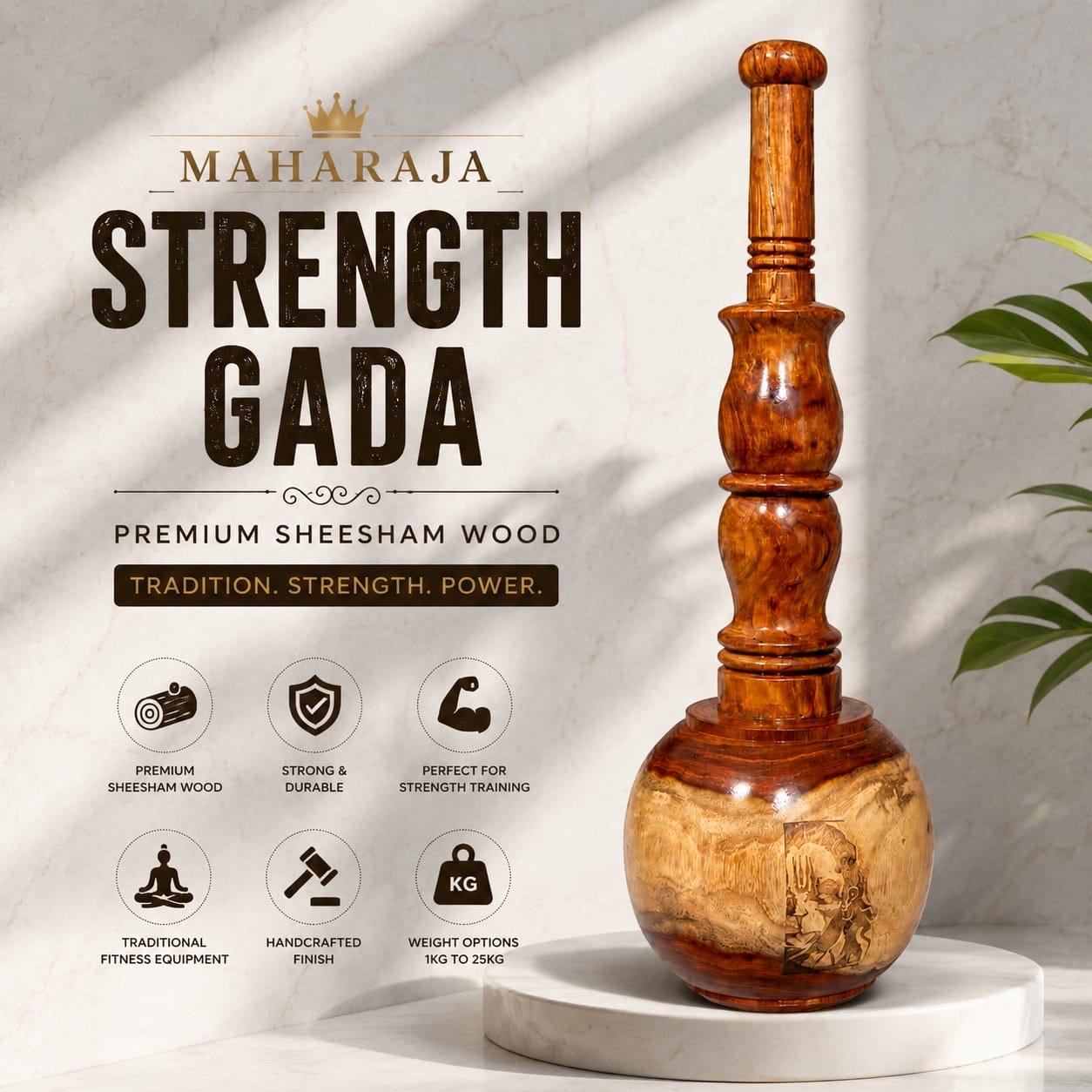 Hashco - Maharaja strength Gada for supreme core power - Image 4